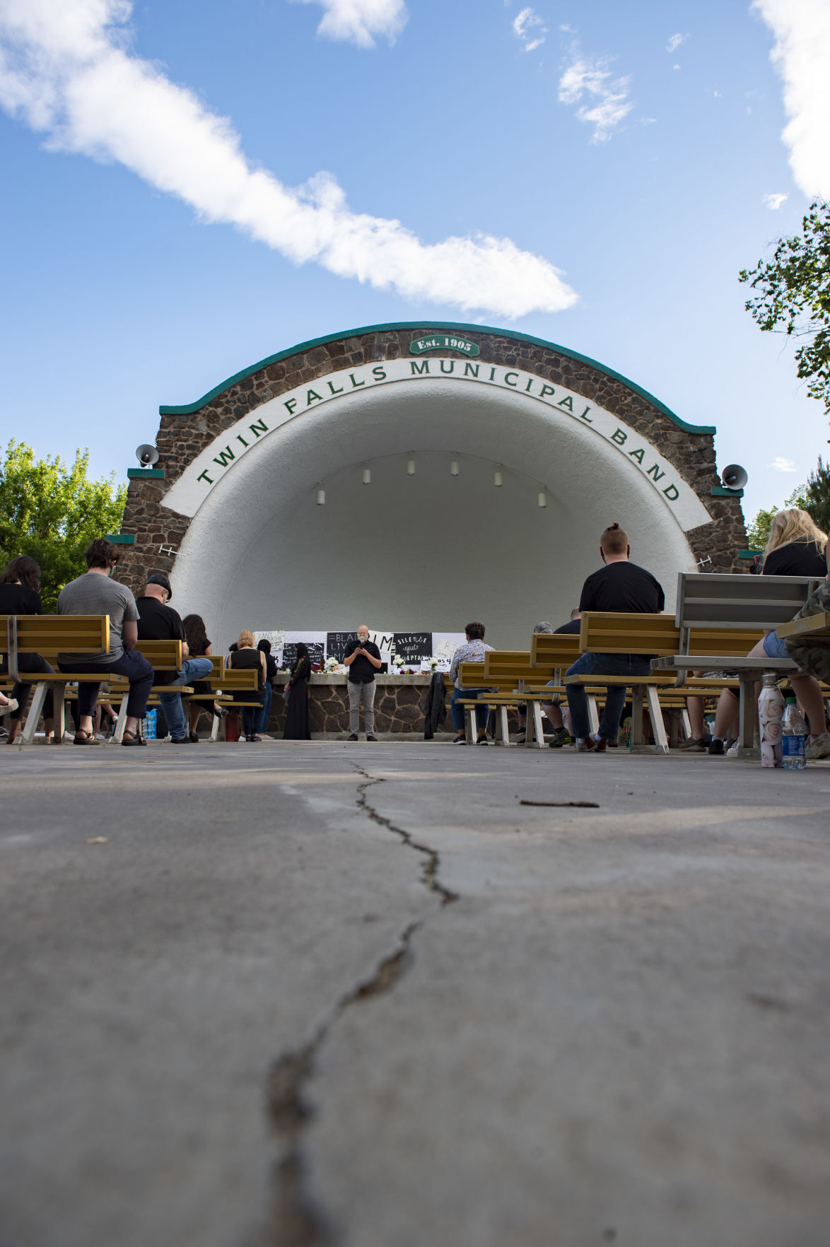 A vigil for George Floyd and others